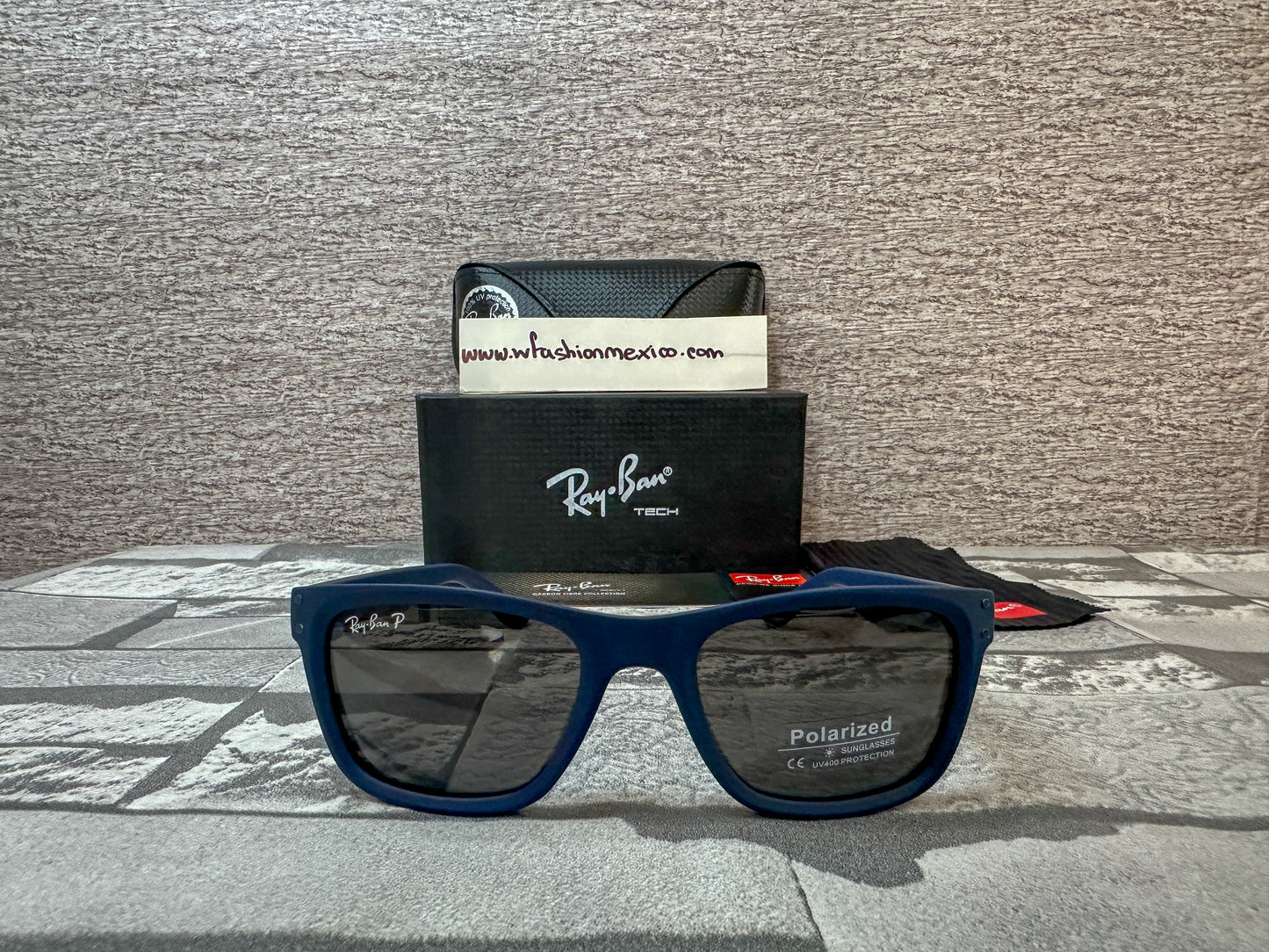 Lentes de sol Ray B. Wayfarer azules