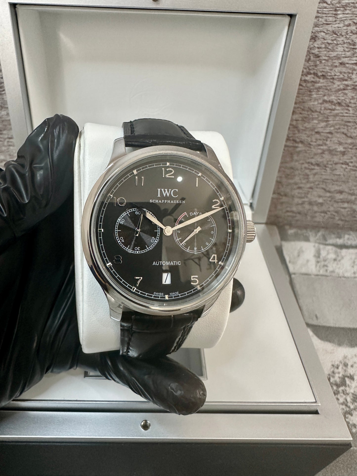 Reloj 1WC Portu Automático negro