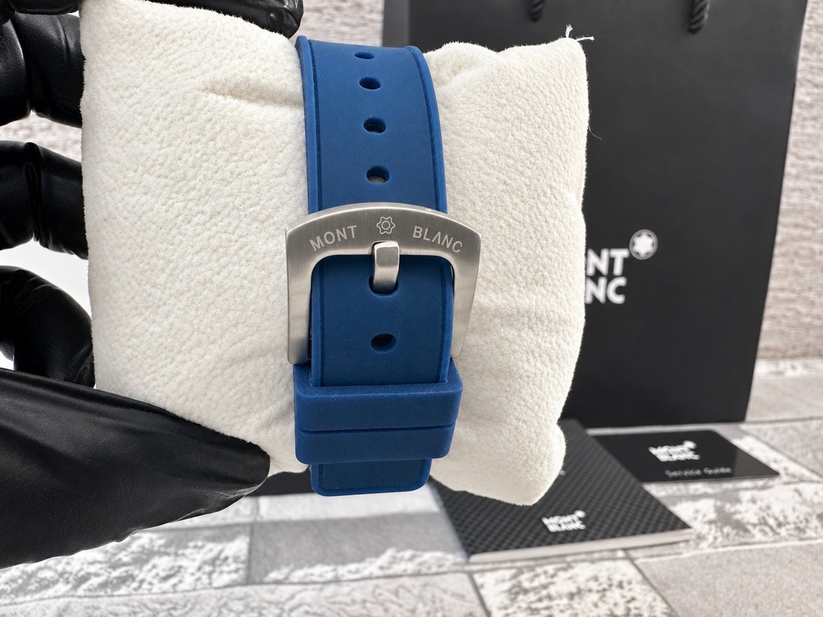 Reloj MB Iced Sea AAA azul correa de caucho