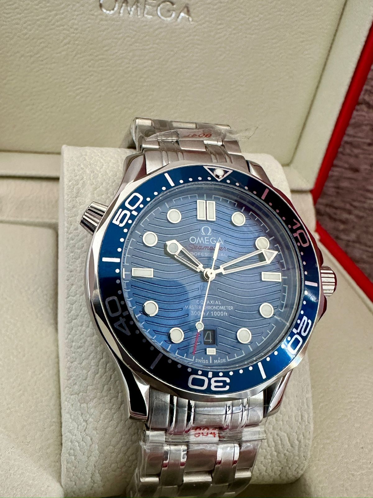 Reloj Sea Master AAA Automatico azul