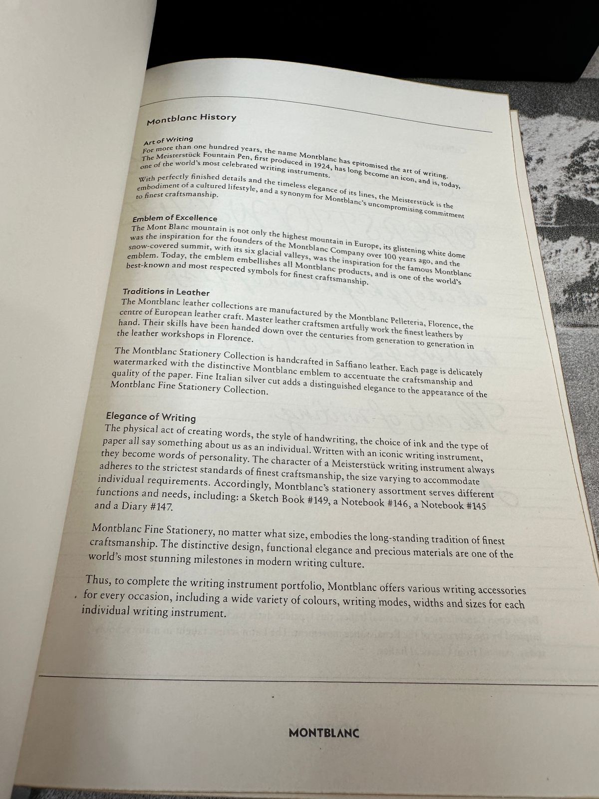 Cuaderno de escritura color azul Mont