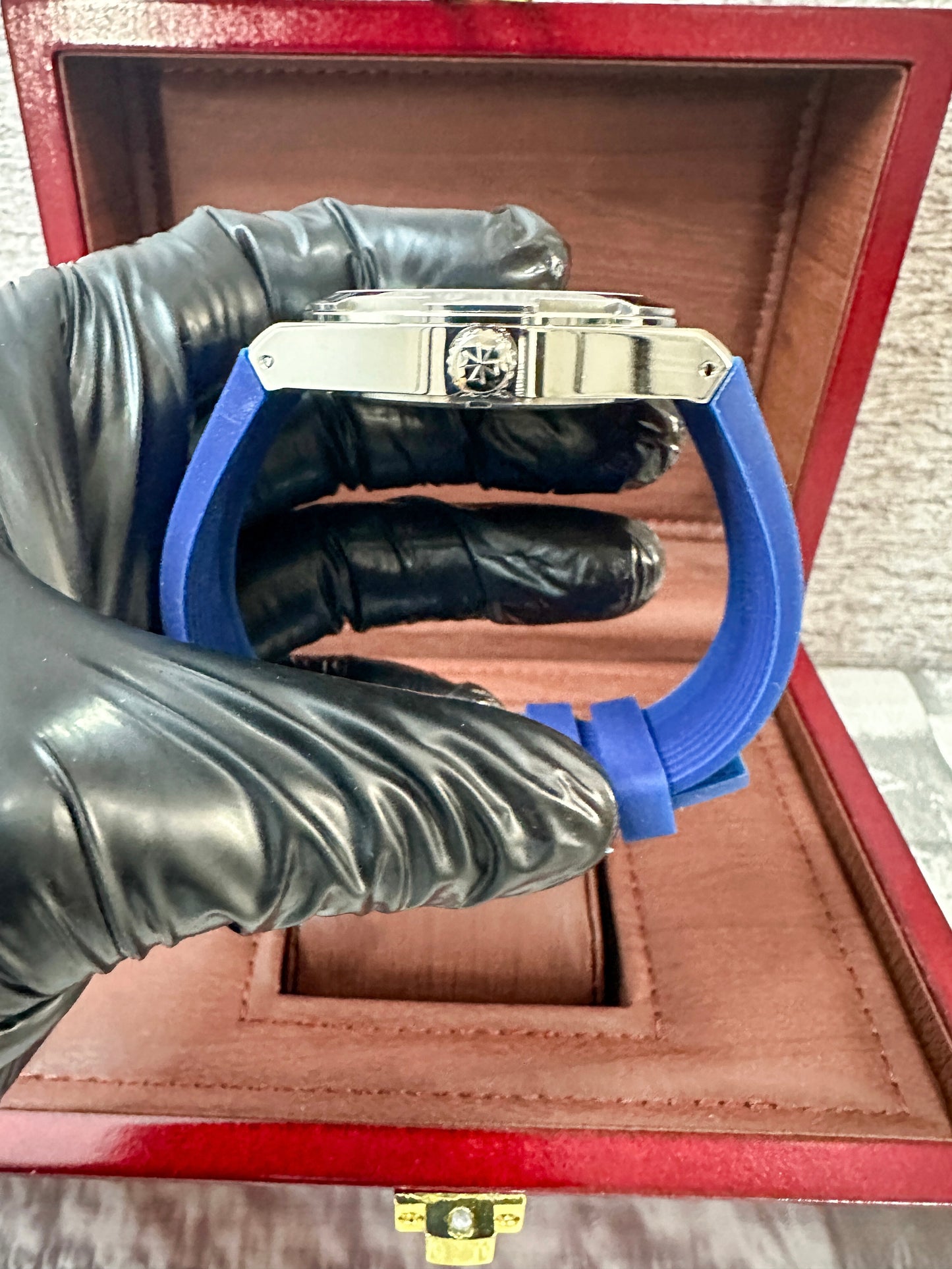 Reloj Vach3r0n Overseas Automático azul