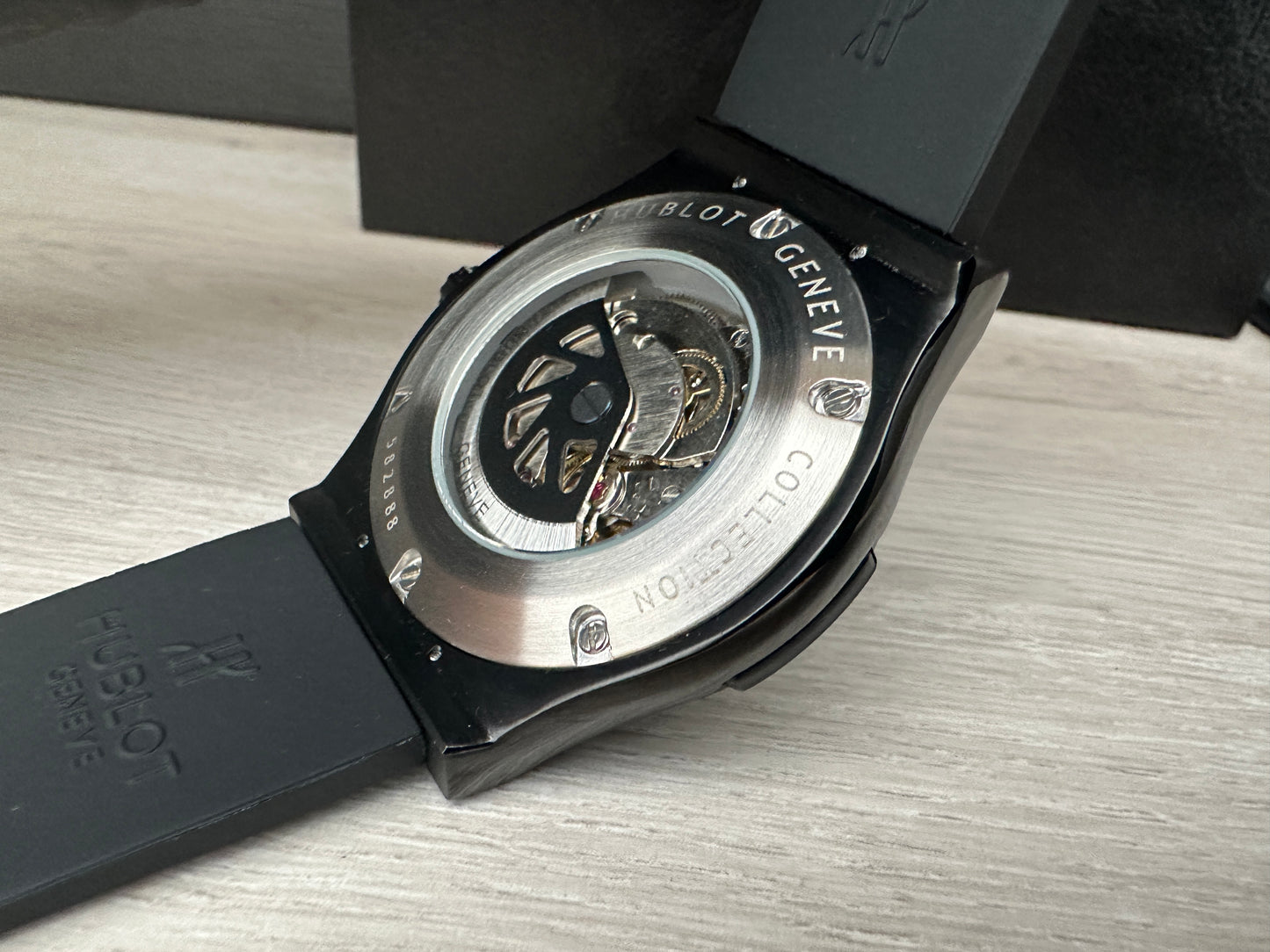 Reloj Hub10t Classic  AAA Automático color negro