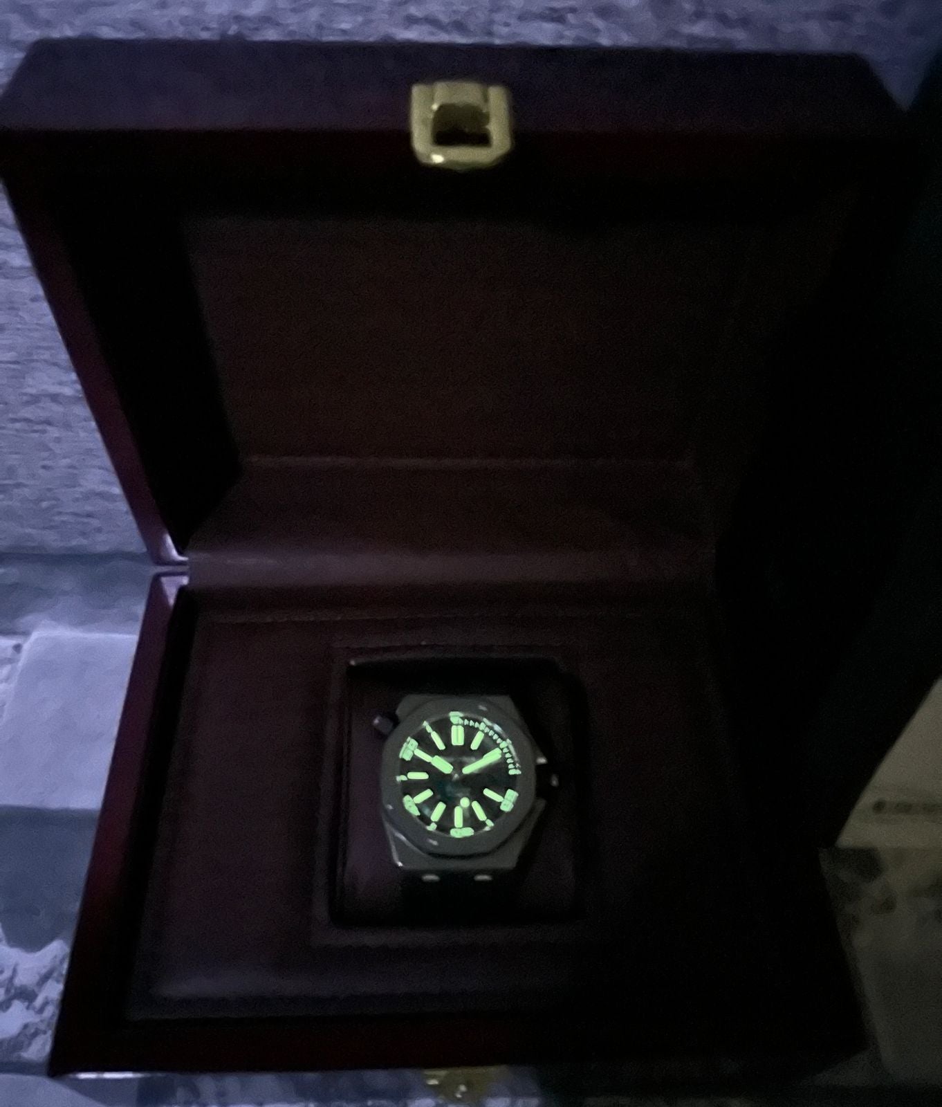 Reloj AP, AAA, Automático, 42 mm., correa de caucho azul