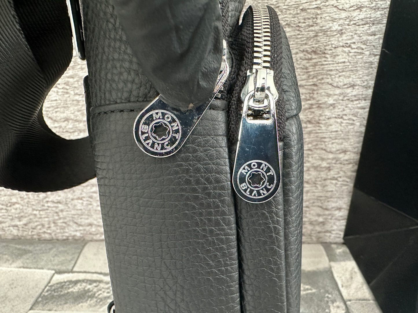 Bolsa crossbody tipo Pechera de Piel Genuina MB