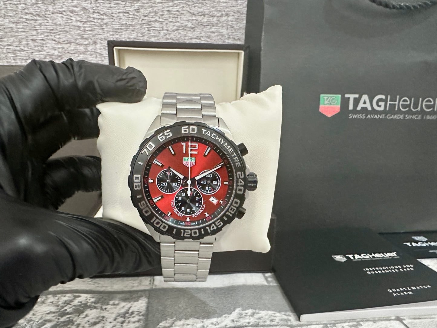 Reloj F1, AAA, Quartz, rojo