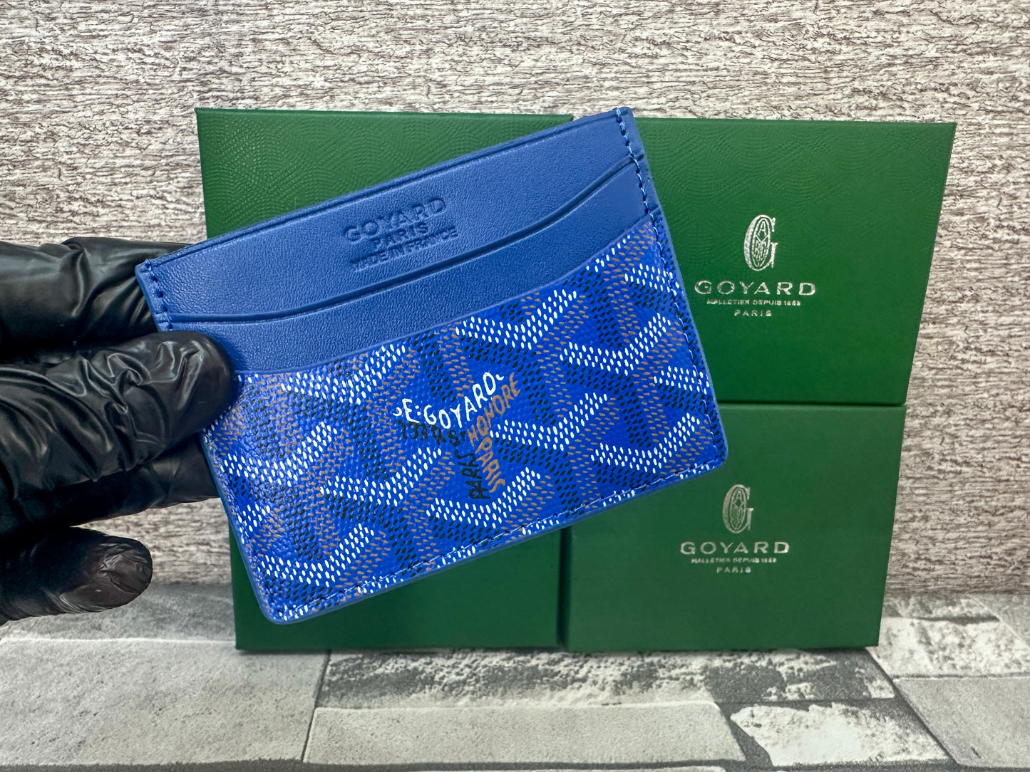 Tarjetero azul G0yard