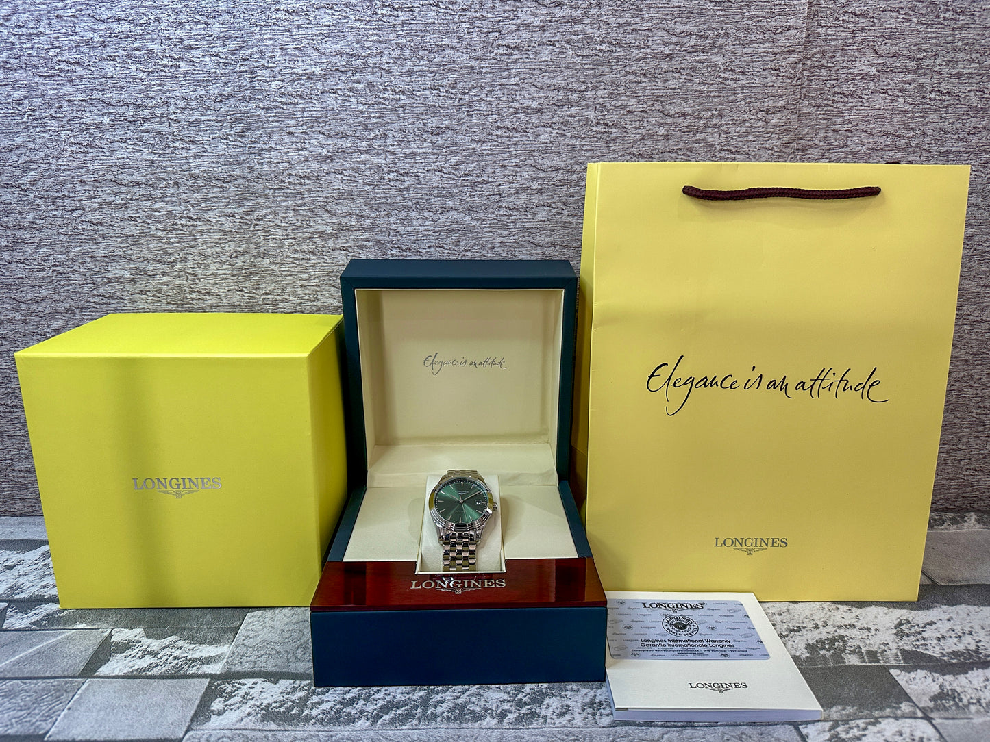 Reloj LONG Flag Ship verde