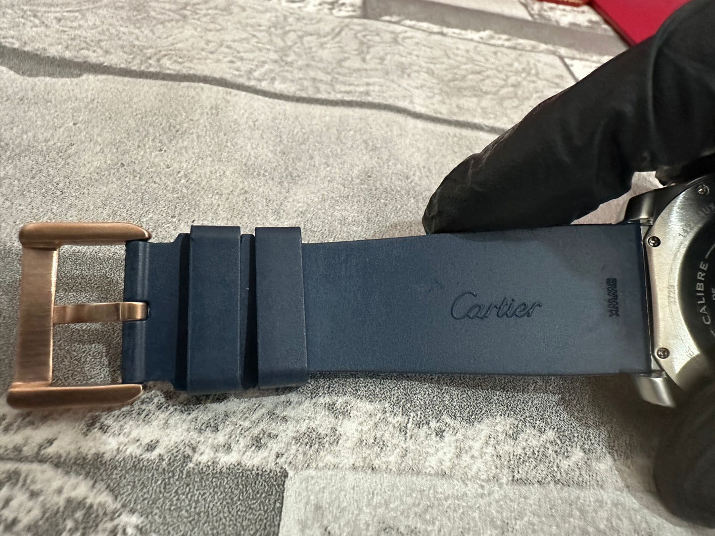 Calibre Diver AAA Automático correa de caucho Azul