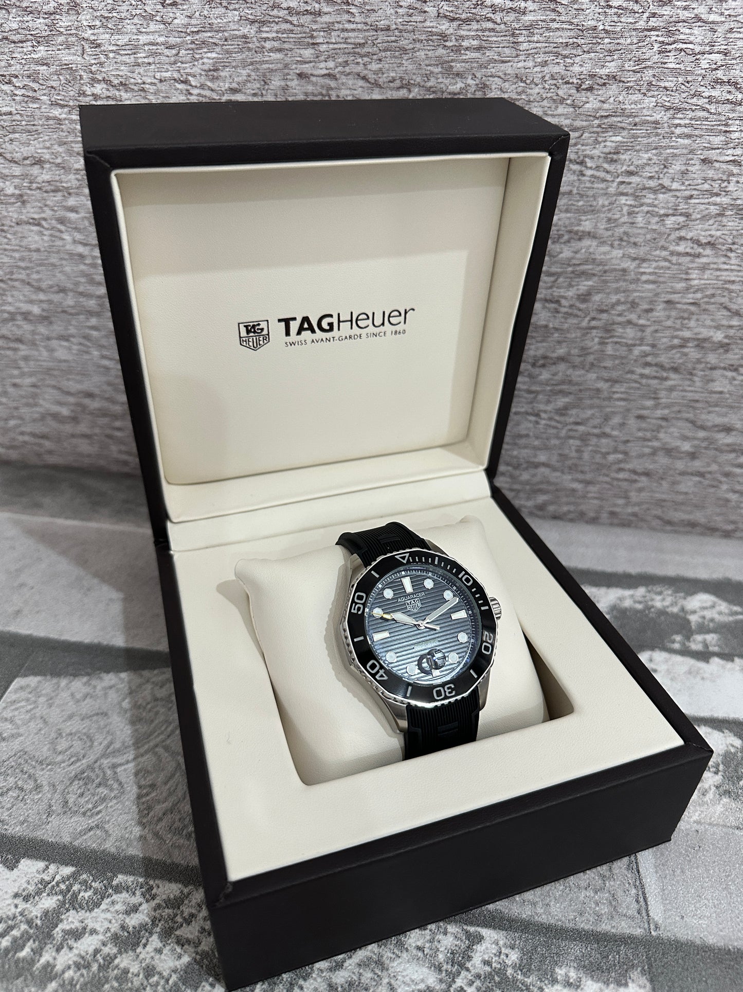 Reloj Aqua Racer AAA Automático negro con caucho