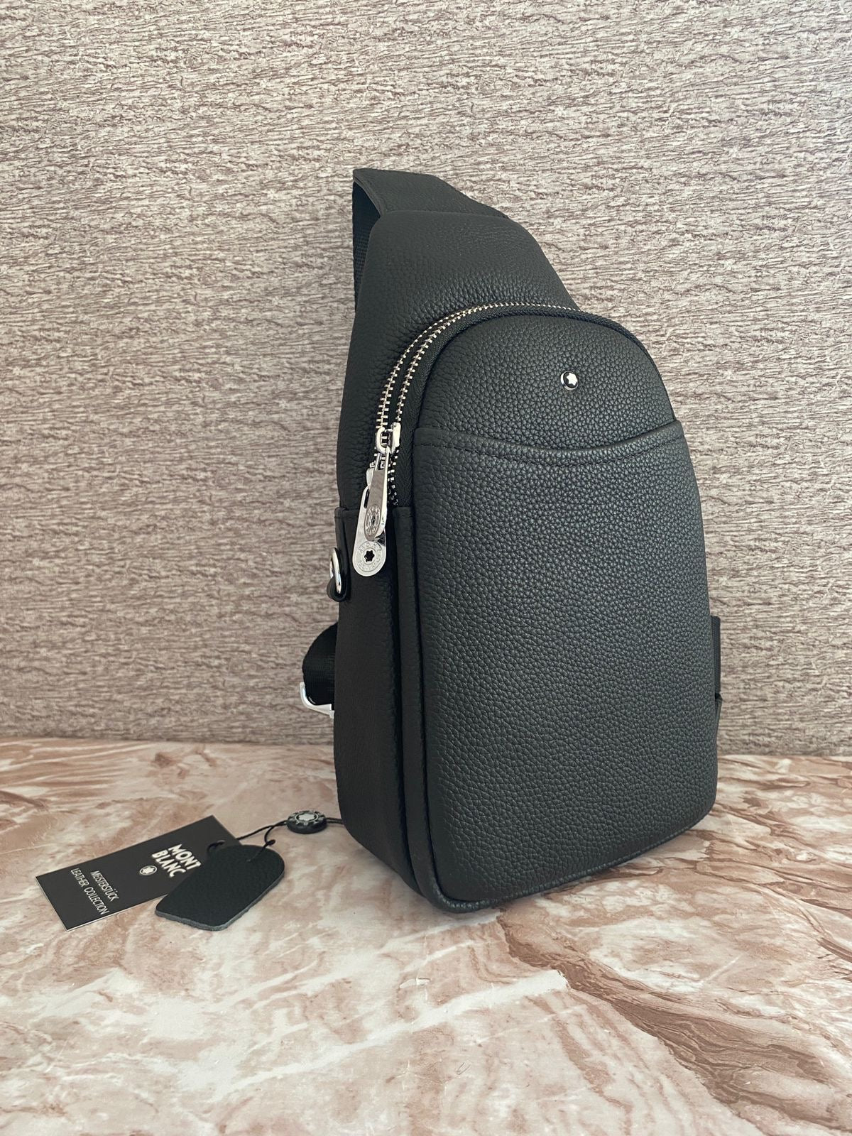 Bolsa crossbody tipo Pechera de Piel Genuina MB