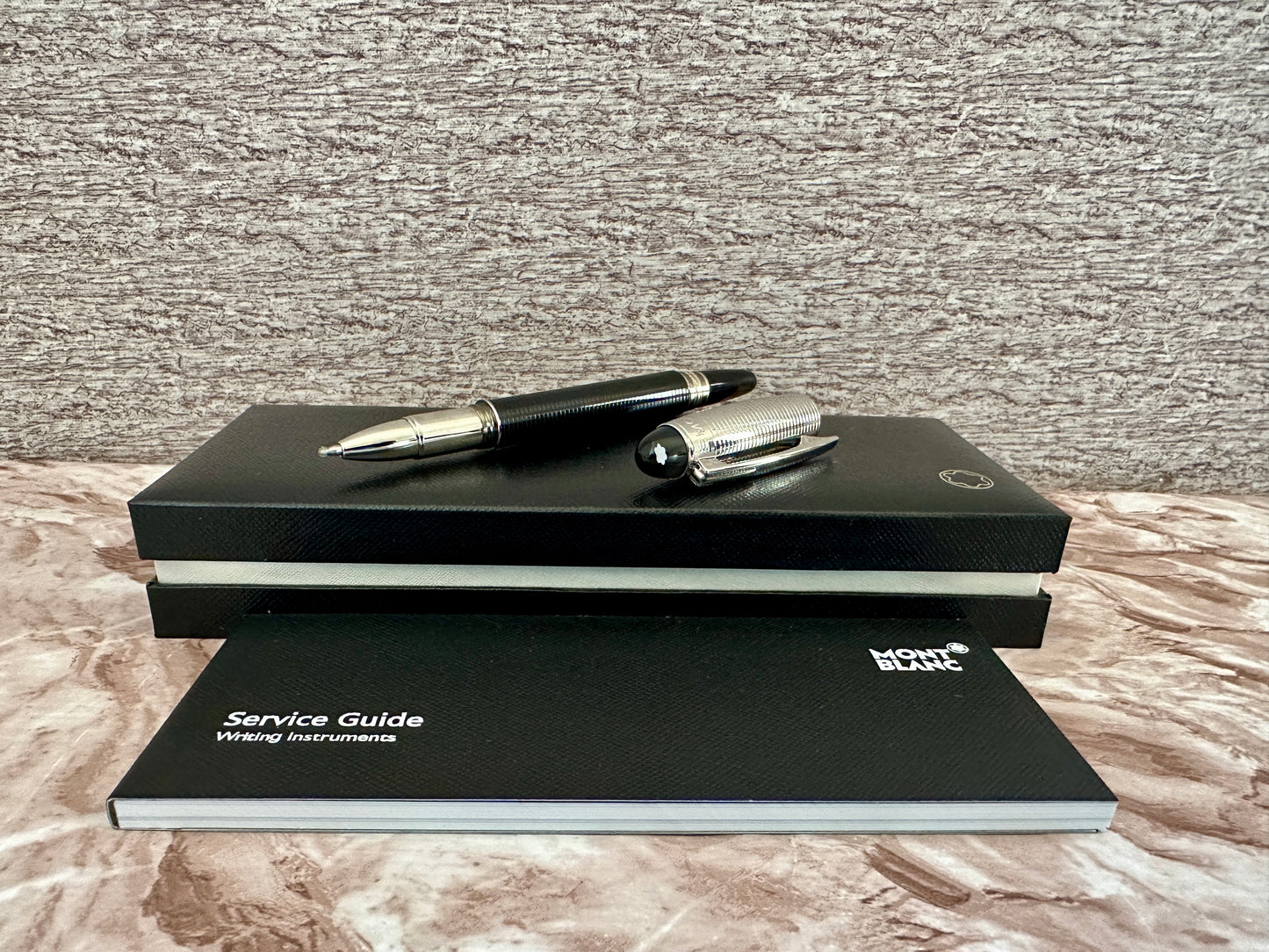 Rollerball Starwalker MB negro con plateado