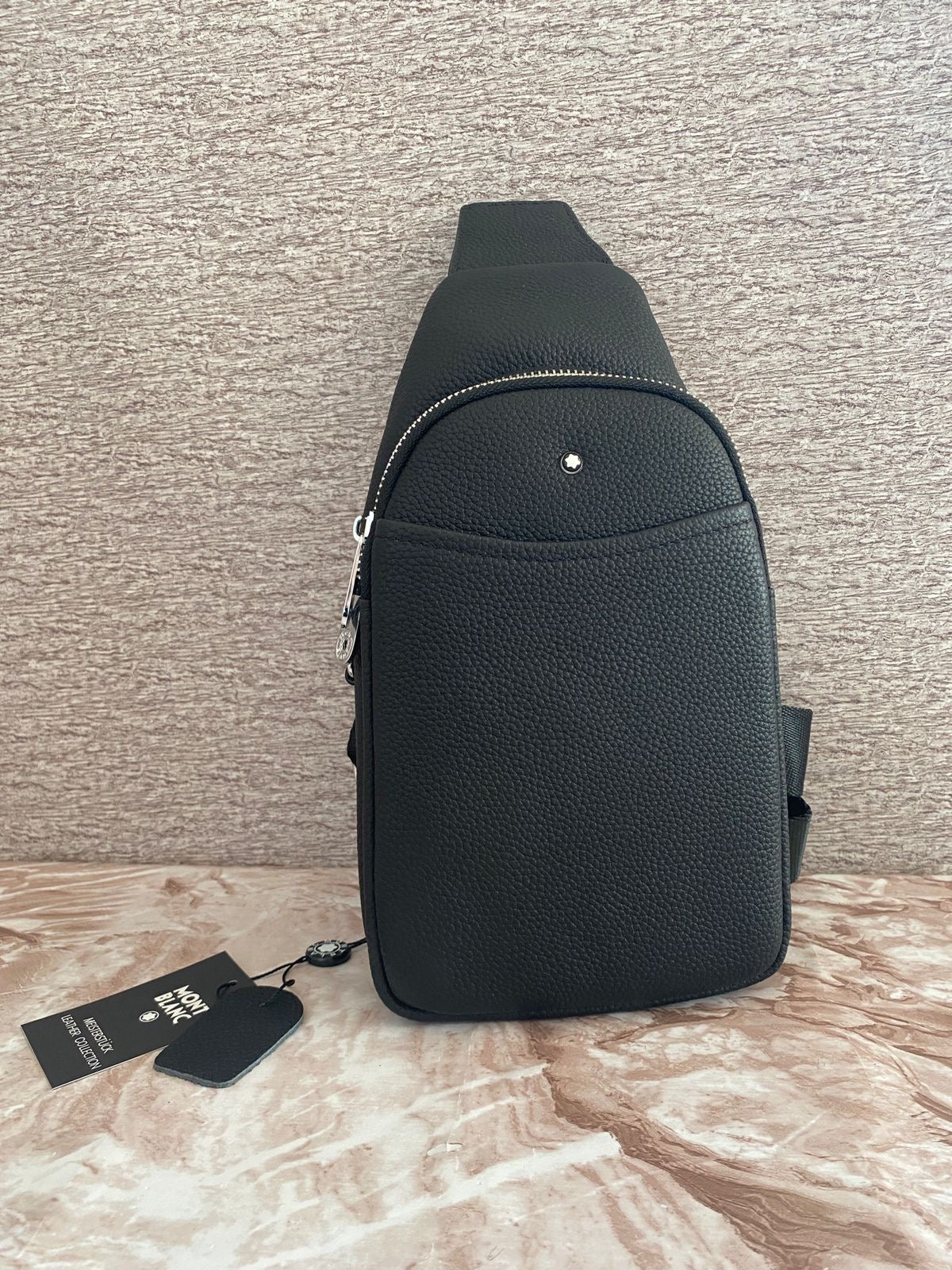 Bolsa crossbody tipo Pechera de Piel Genuina MB