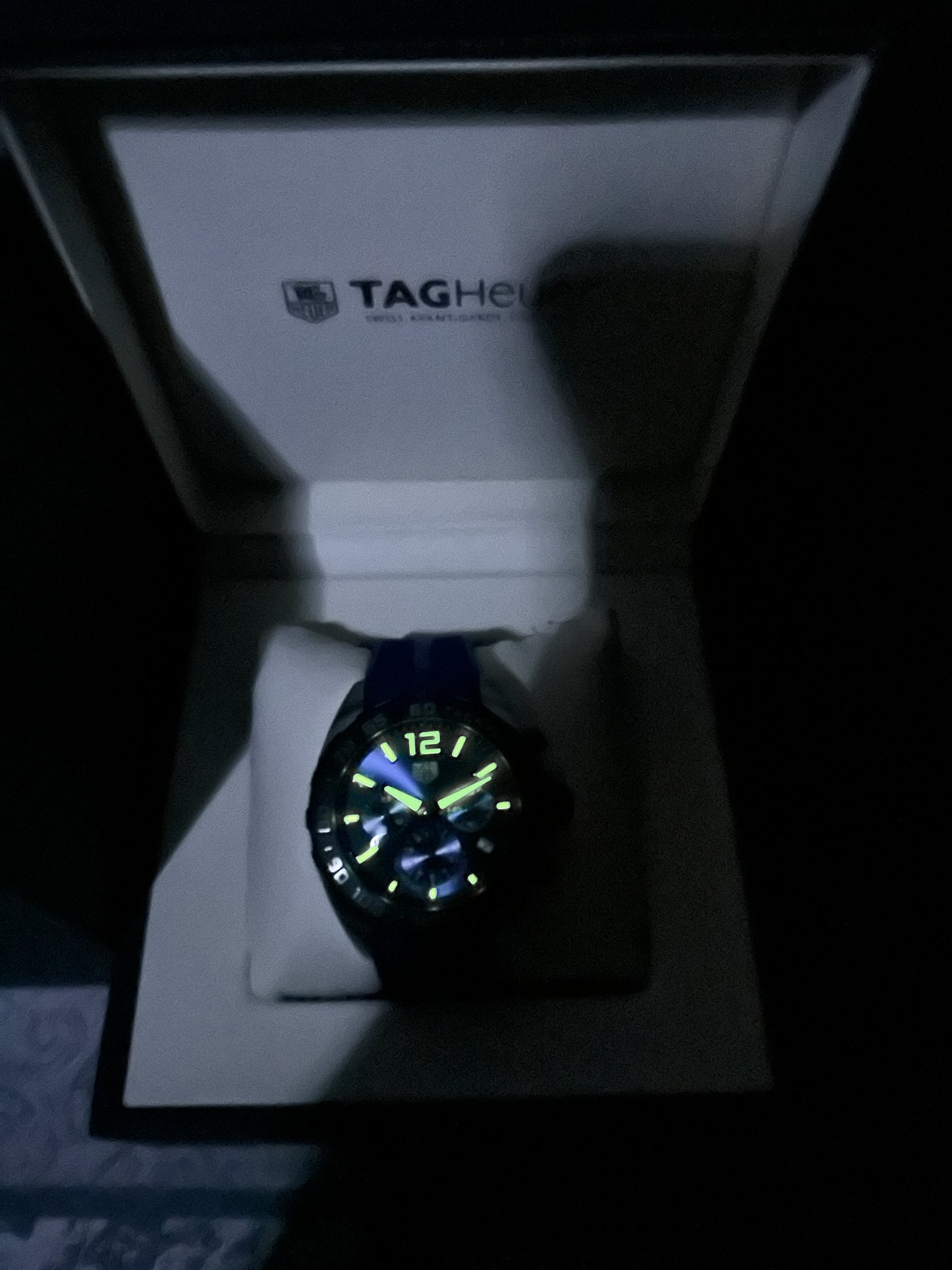 Reloj  F1 Azul correa de caucho AAA Quartz
