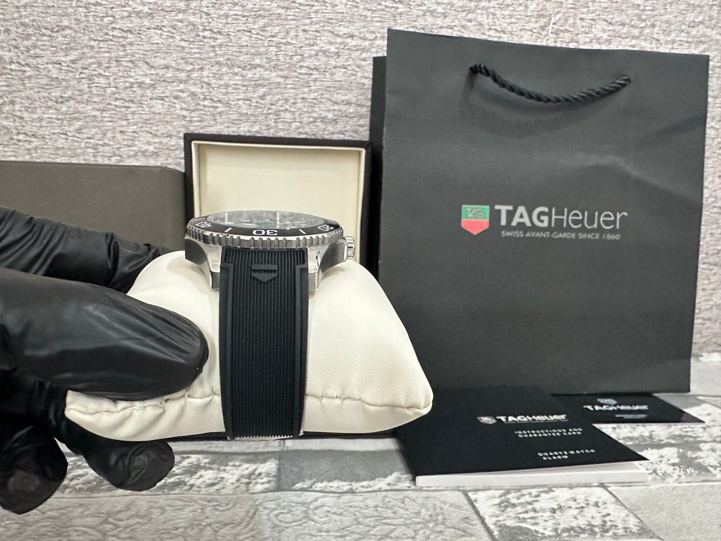 Reloj Aqua Racer AAA Automático negro con caucho