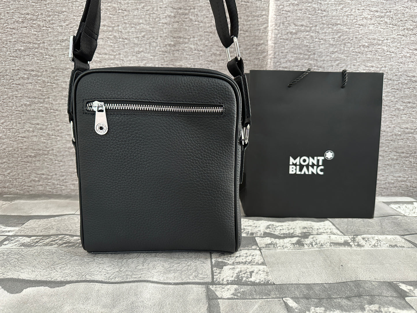 Bolsa cross tipo Mar1conera de Piel Genuina MB