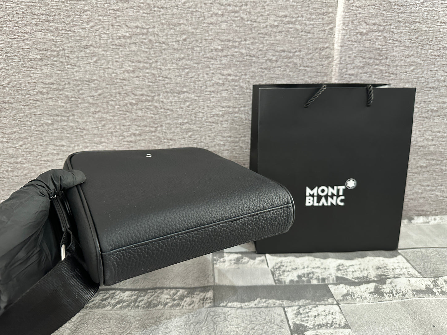 Bolsa cross tipo Mar1conera de Piel Genuina MB