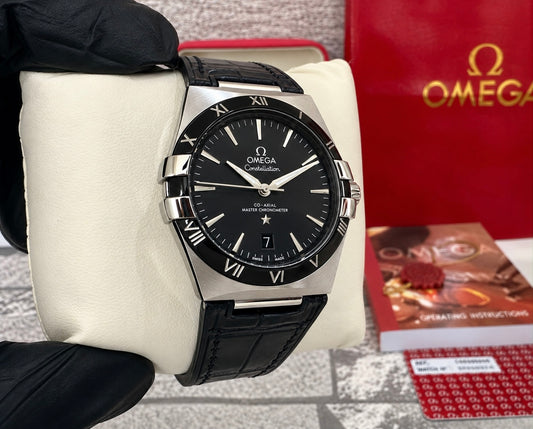 Reloj Constellation, AAA, Automático, correa de Piel negra
