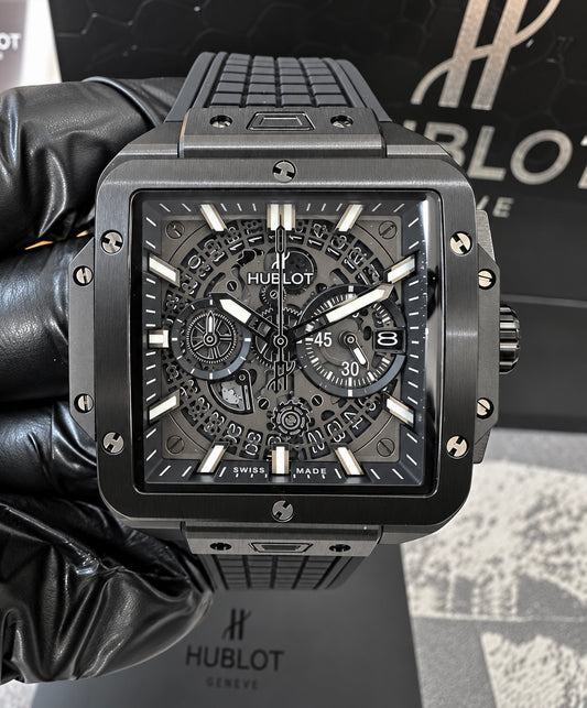 Reloj HUB Square Bang black Magic