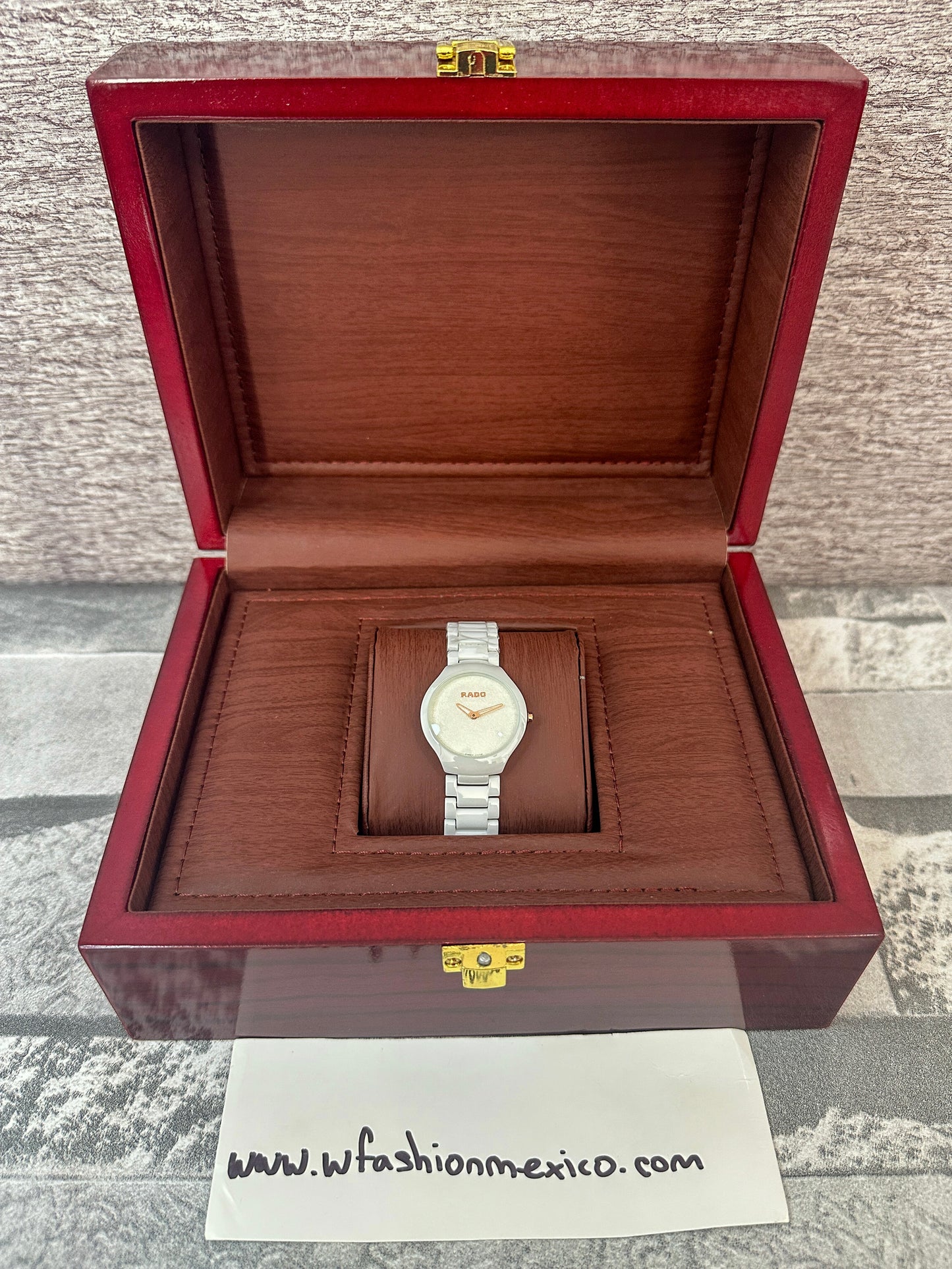 Reloj RAD0 blanco 30 mm para dama