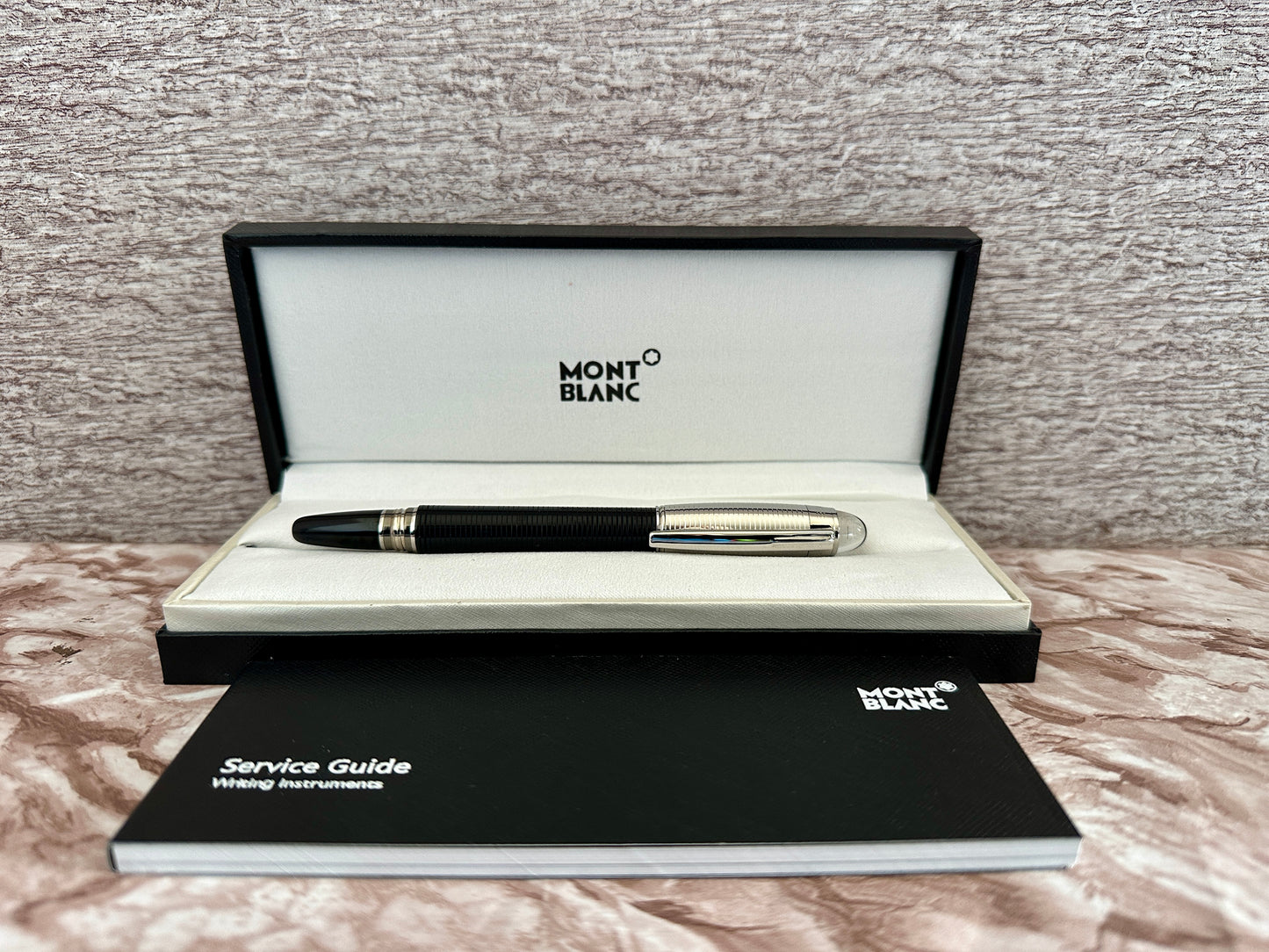 Rollerball Starwalker MB negro con plateado