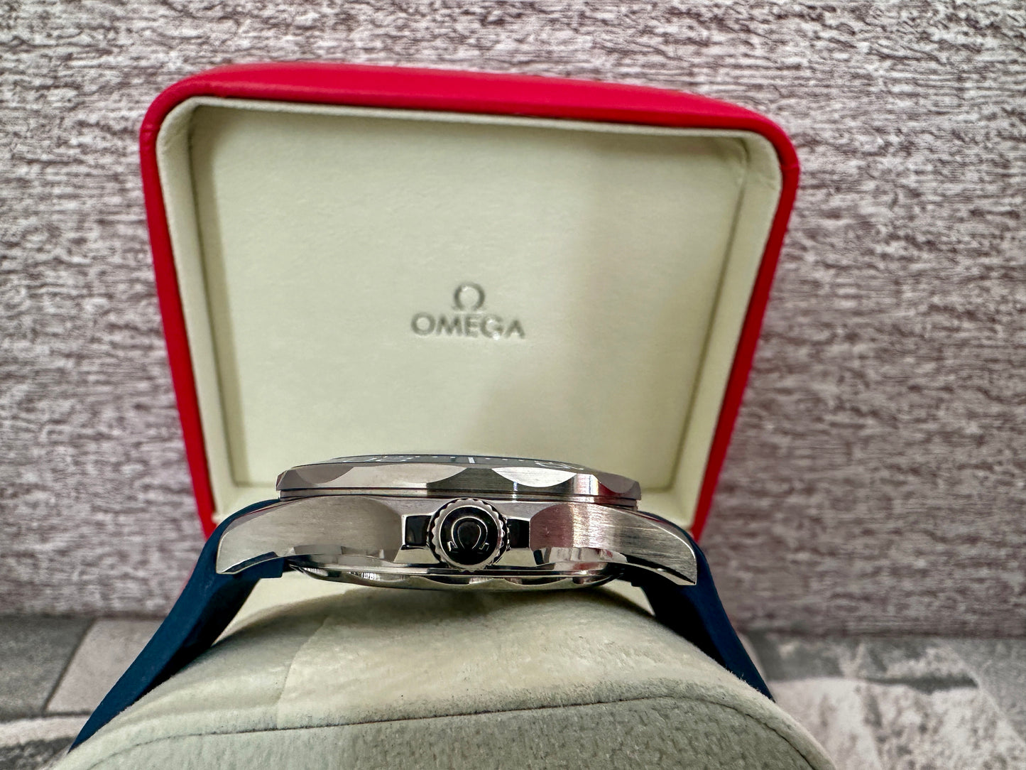 Reloj Sea Master AAA Automatic correa de caucho azul
