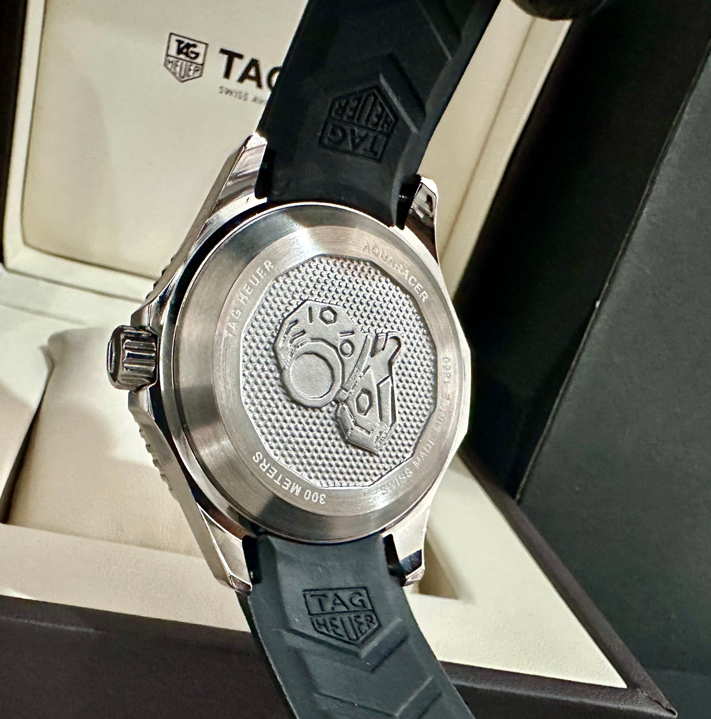 Reloj Aqua Racer AAA Automático negro con caucho