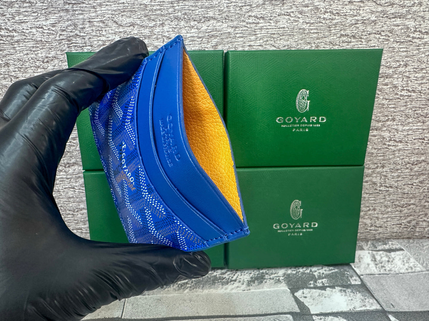 Tarjetero azul G0yard