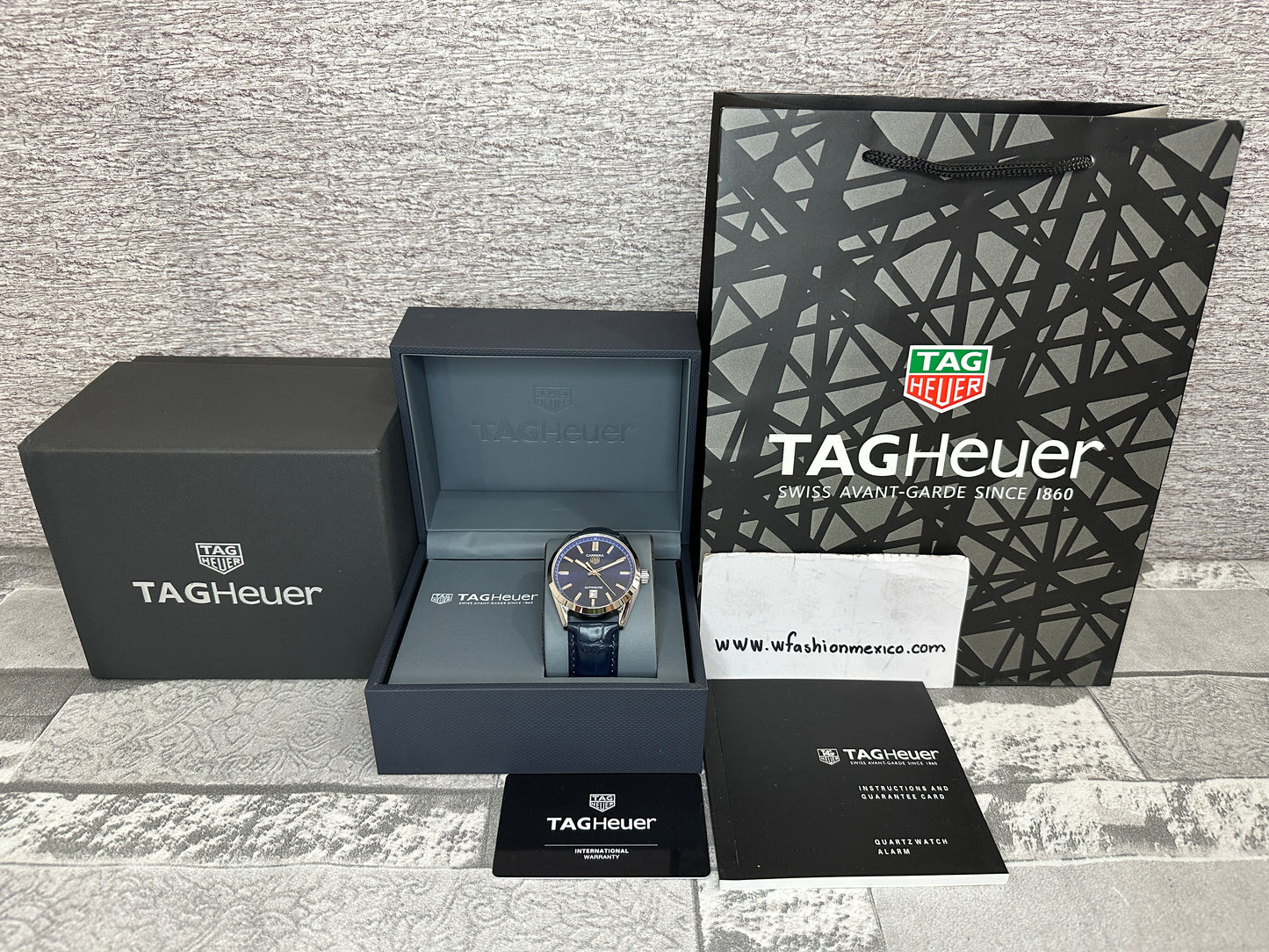 Reloj Carrera AAA Automático Correa de Piel azul