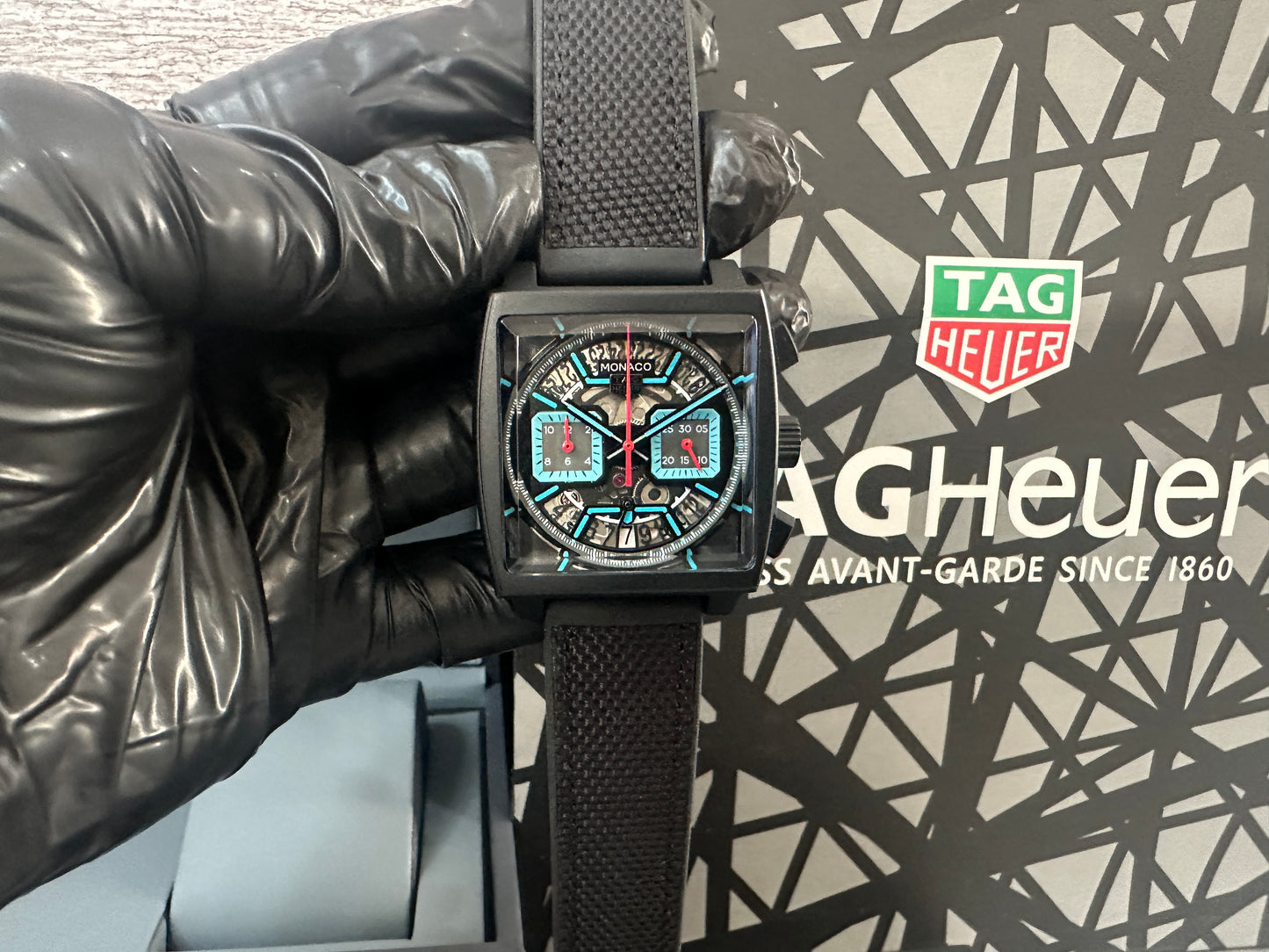 Reloj Monaco negro carbón , AAA