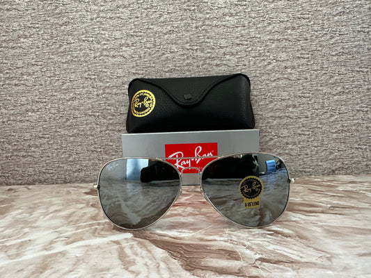 Lentes de Sol Ray B Aviador Silver