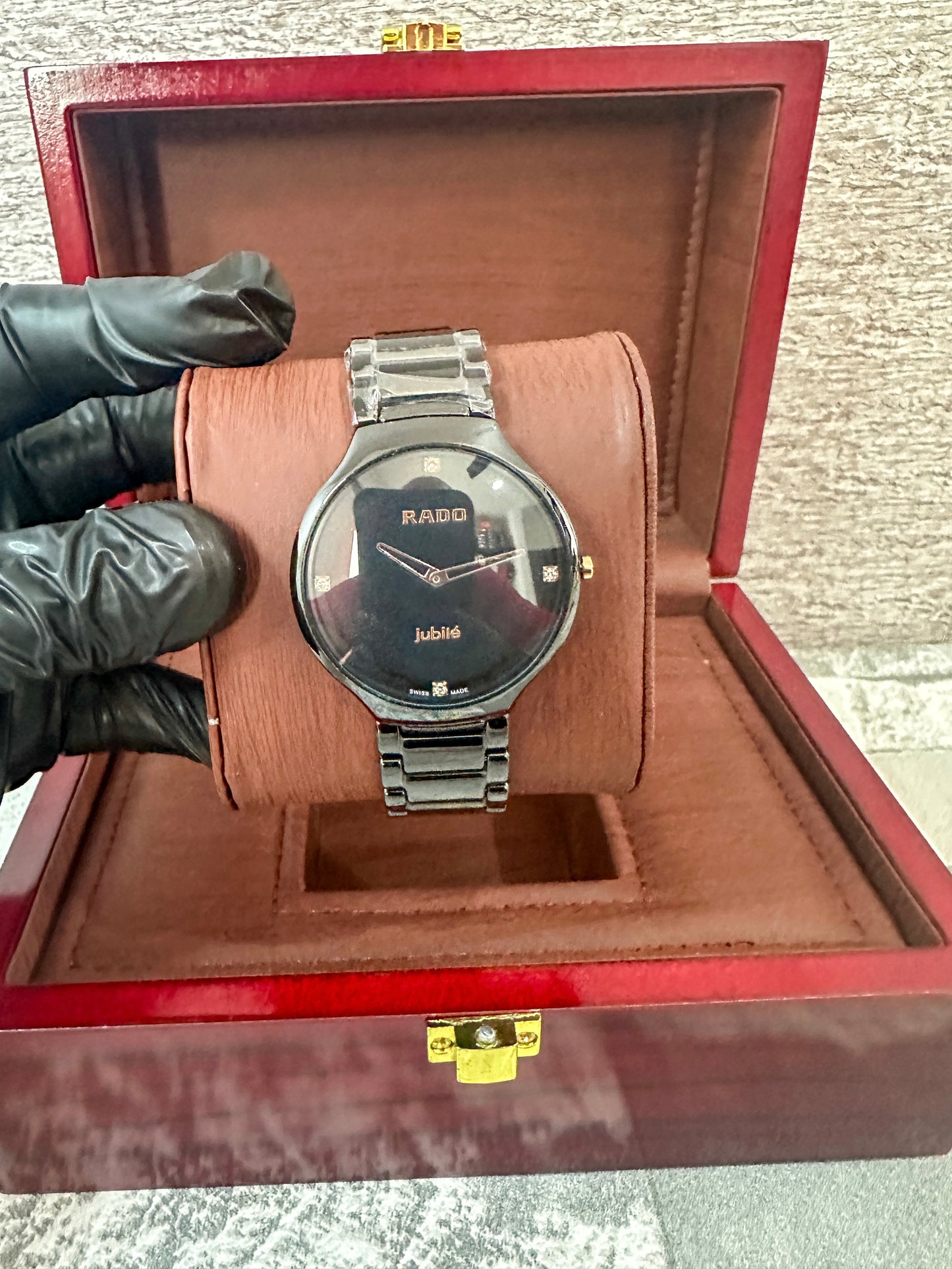Reloj RAD0 negro 40 mm para caballero