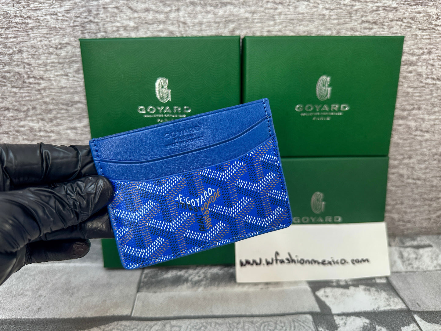 Tarjetero azul G0yard