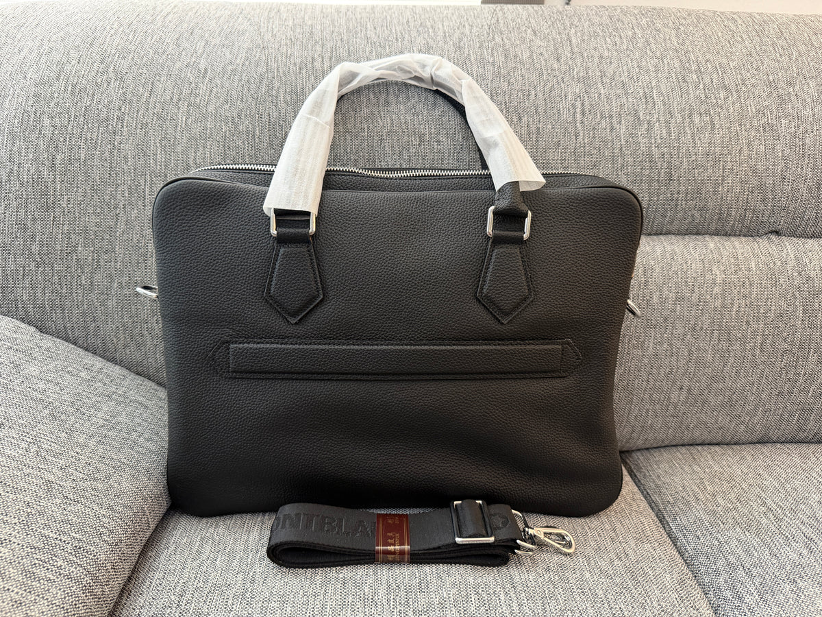 Portafolio negro de Piel Genuina, con ajuste para Carry On