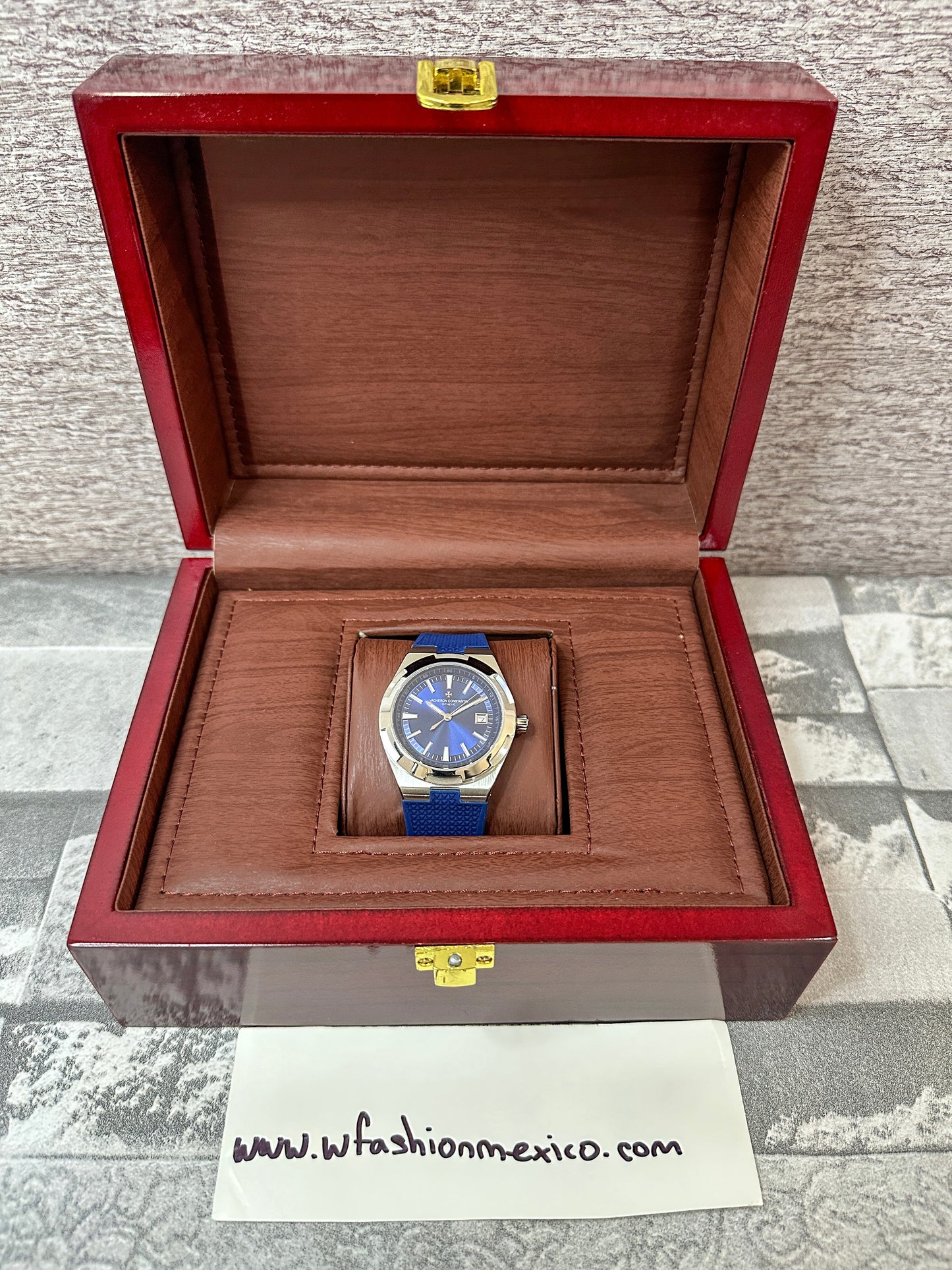 Reloj Vach3r0n Overseas Automático azul