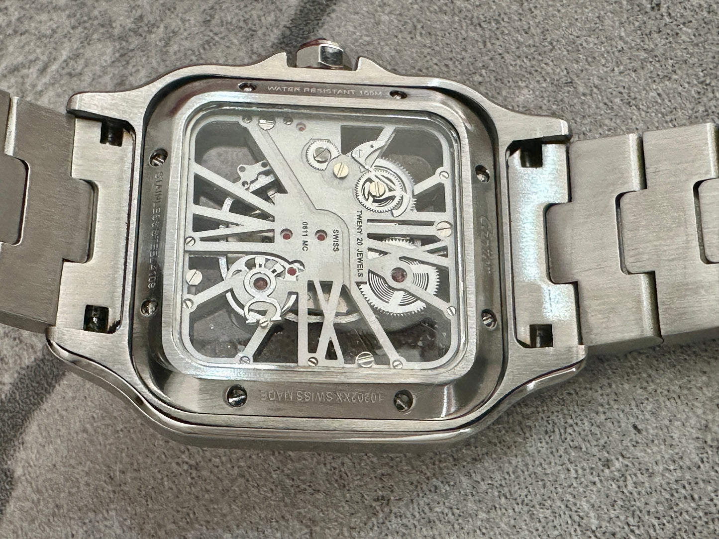 Reloj Santos Crt1er AAA Skeleton