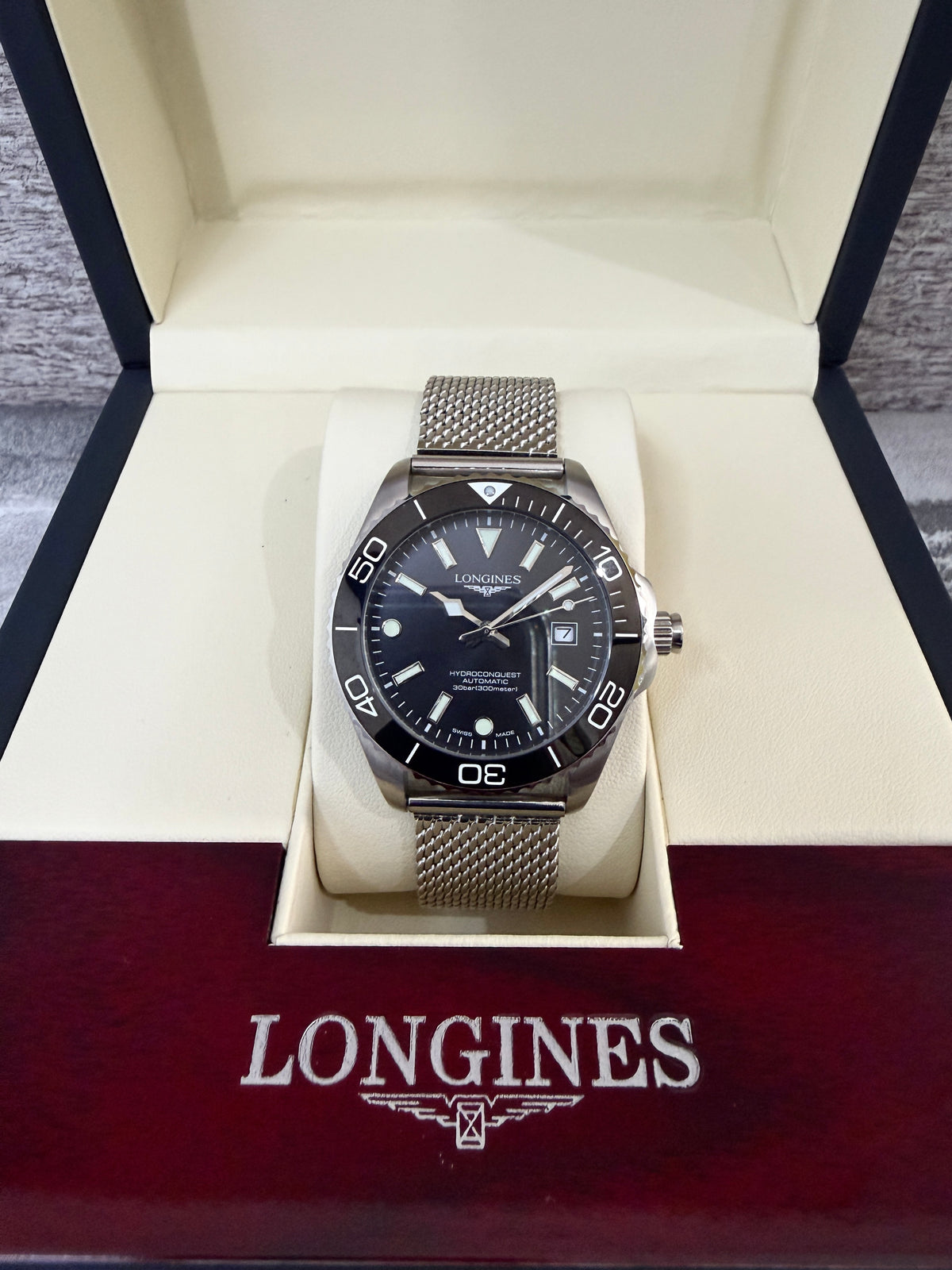 Reloj Long. Hydroconquest AAA, Automático, negro