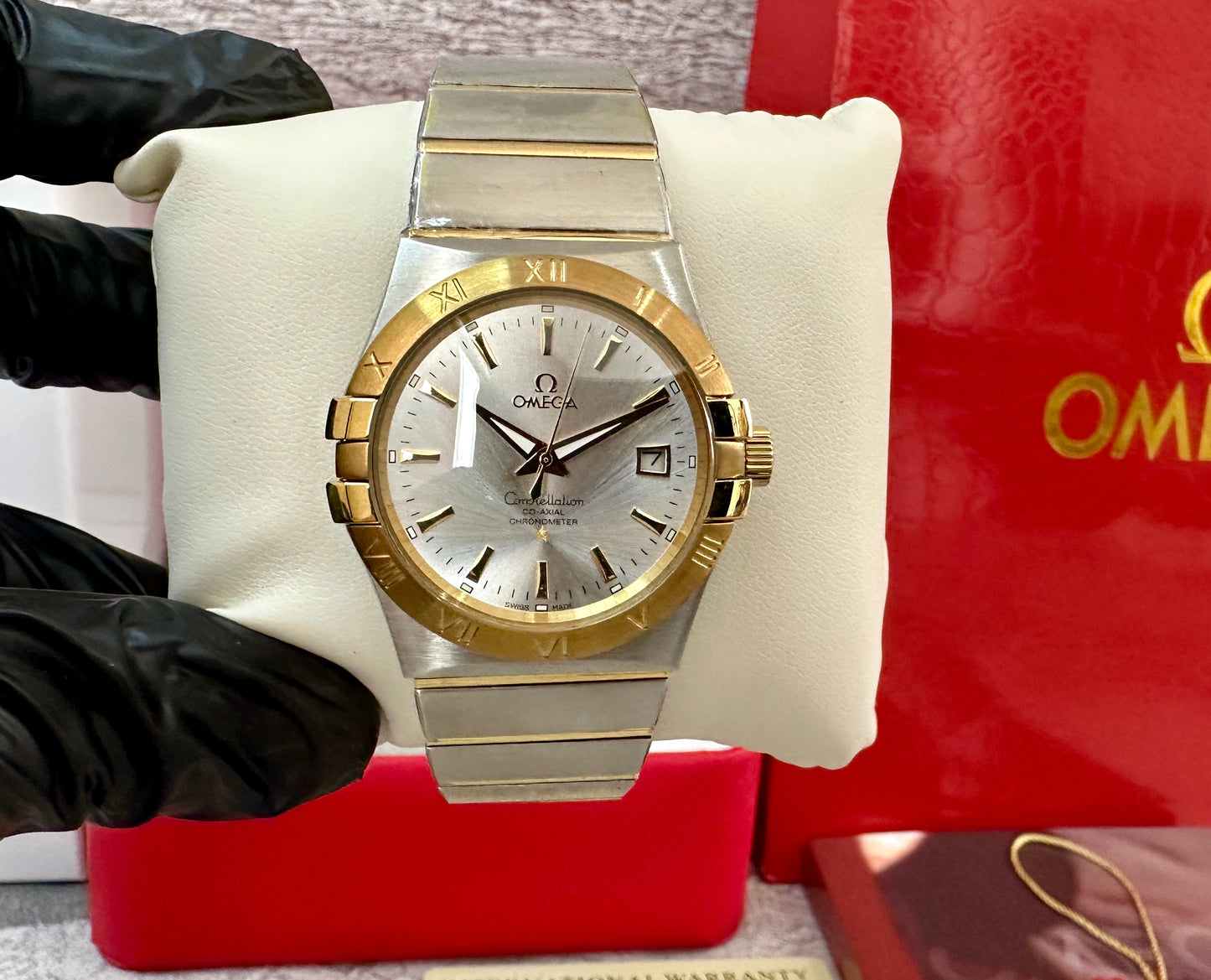 Reloj Constellation, AAA, Automático, color oro acero