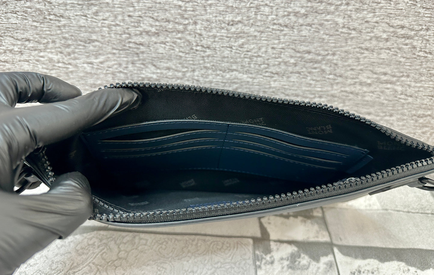 Bolsa de mano tipo Clutch Extreme MB color azul
