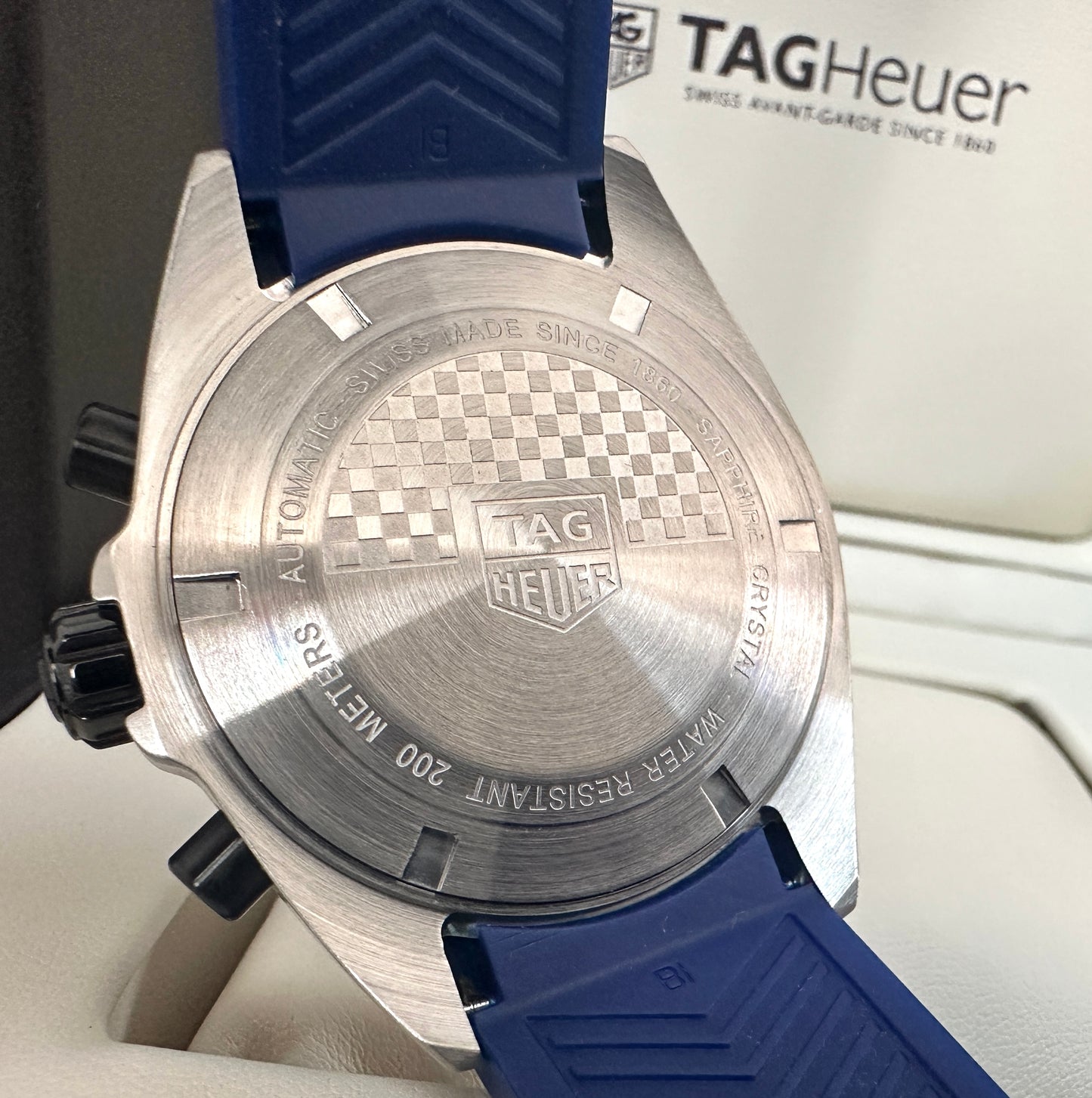 Reloj  F1 Azul correa de caucho AAA Quartz