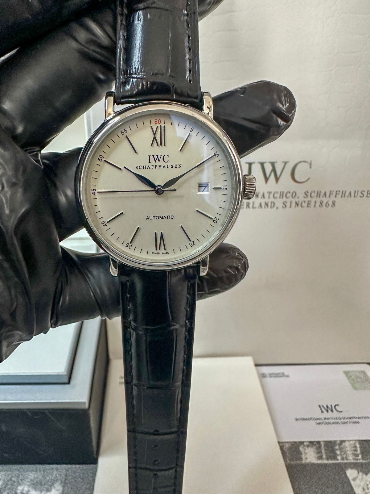 Reloj IW Co Portofino negro automático