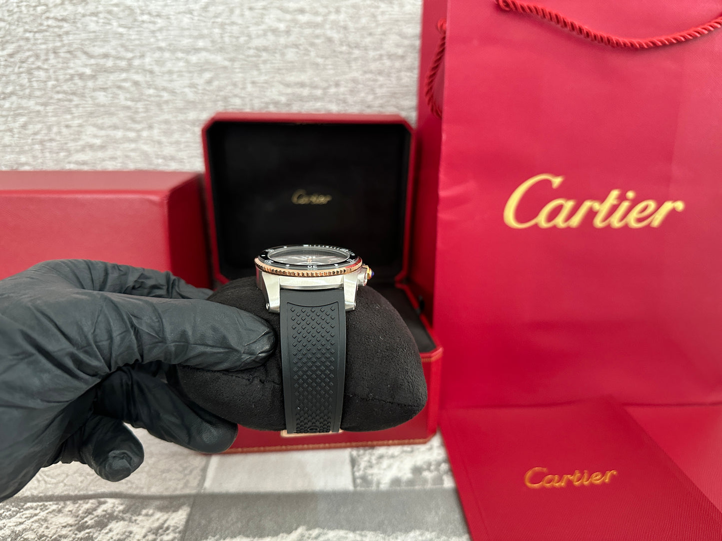 Calibre Diver AAA Automático correa de caucho