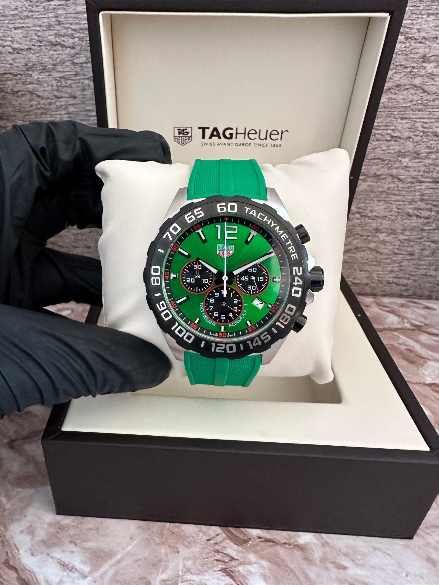 Reloj F1, AAA, Quartz, verde