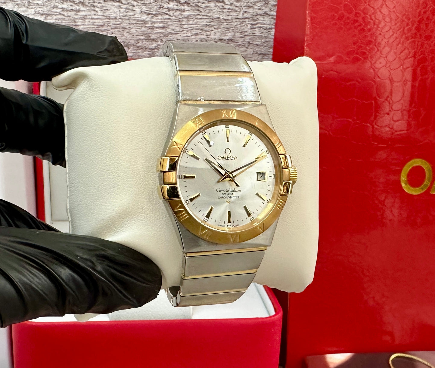 Reloj Constellation, AAA, Automático, color oro acero