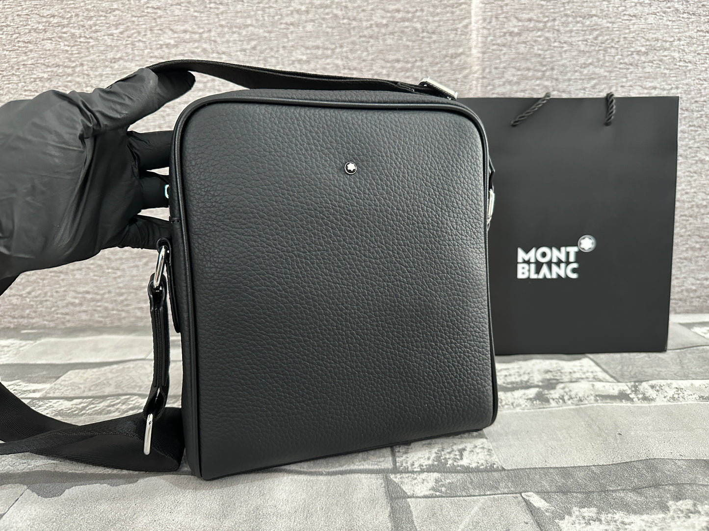 Bolsa cross tipo Mar1conera de Piel Genuina MB