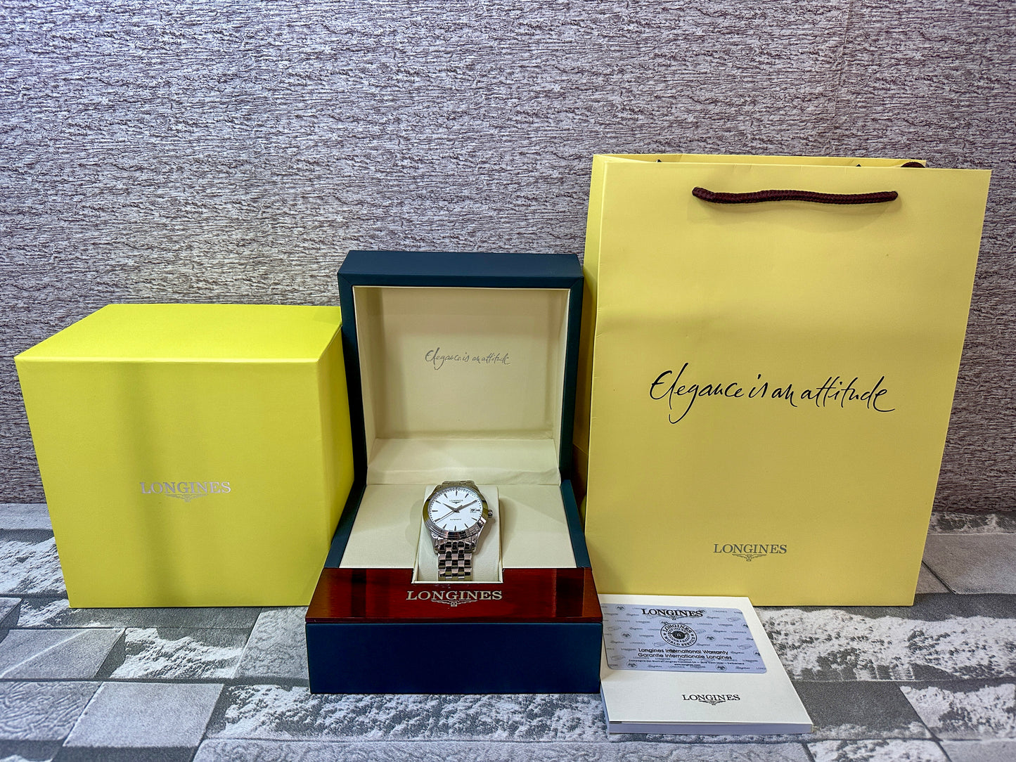 Reloj LONG Flag Ship blanco