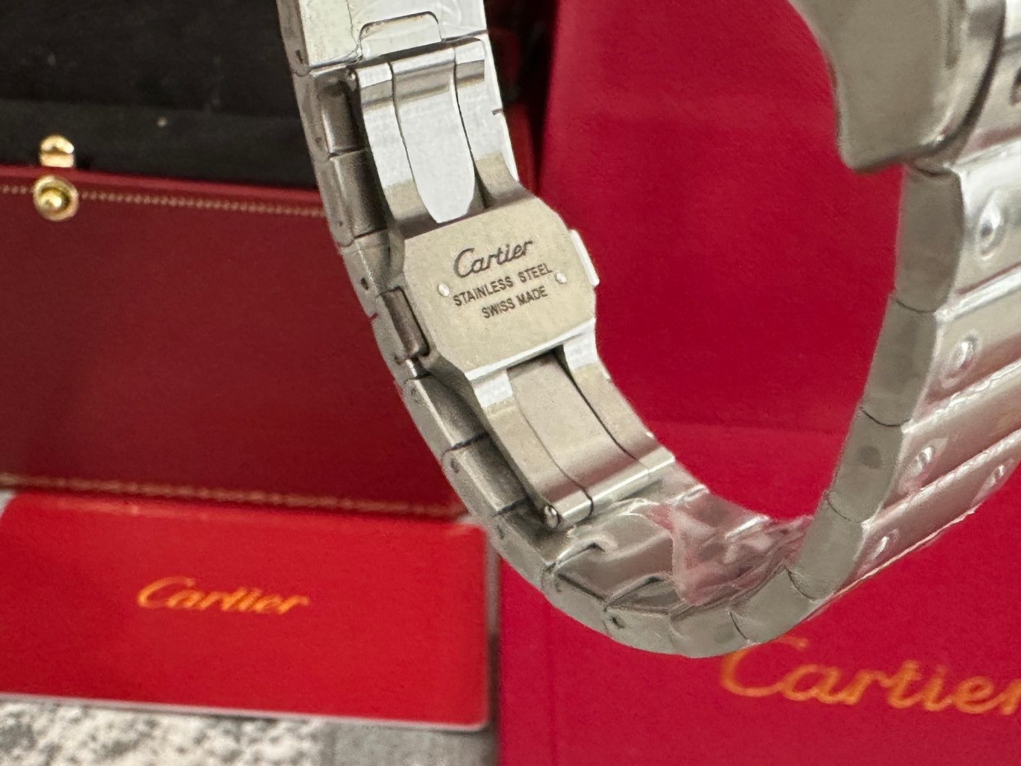 Reloj Santos Crt1er AAA Automático fondo blanco