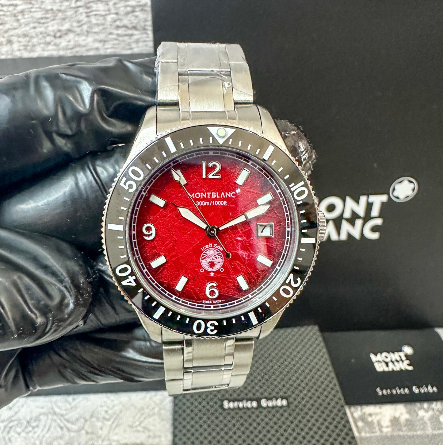 Reloj MB Iced Sea AAA rojo