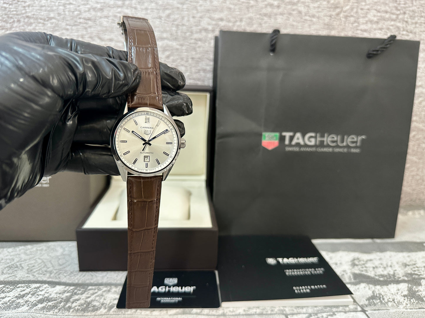 Reloj Carrera AAA Automático Correa de piel café