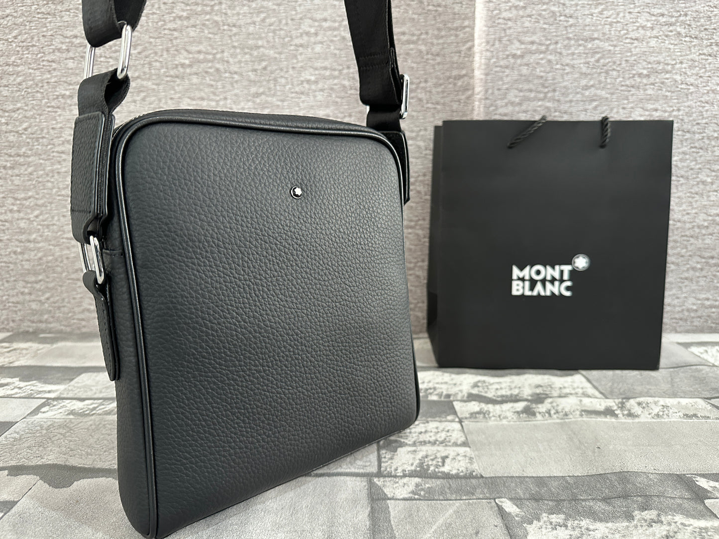 Bolsa cross tipo Mar1conera de Piel Genuina MB